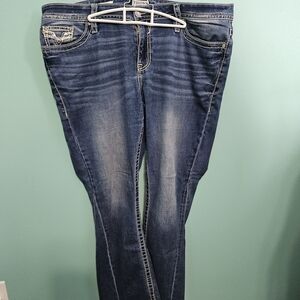 Vigoss Women's Dark Blue Boot Cut Jeans